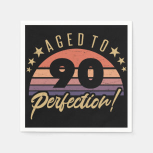 Serviette En Papier Retro 90e Humour d'anniversaire