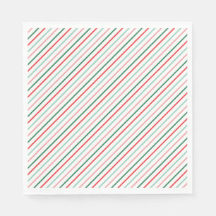 Serviette En Papier Retro Bébé Il fait froid dehors Noël Rayures