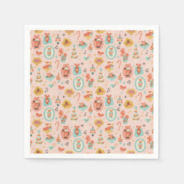 Serviette En Papier Retro Christmas Napkins