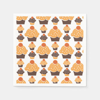 Serviette En Papier Retro Cupcake