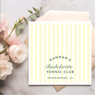 Serviette En Papier Retro Green Dernier Swing Avant La Bague Tennis Ba