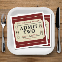 Rétro Le Billet Gagnant Admettre Deux Mariages