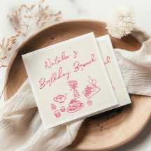 Retro Vivid rose main tiré Amusant Anniversaire Br