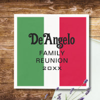 Réunion de nom de famille italien personnalisé