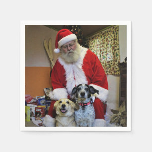 Serviette En Papier Réunion Père Noël
