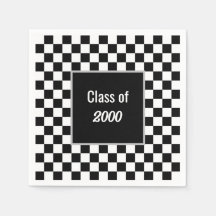 Réunion sur À damiers noir personnalisée