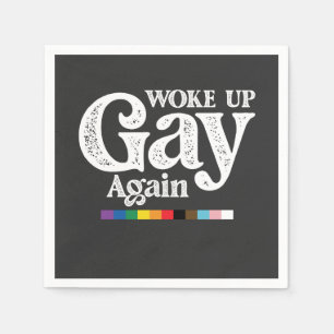 Serviette En Papier Réveillez Gay Soutenez à nouveau LGBT Pride