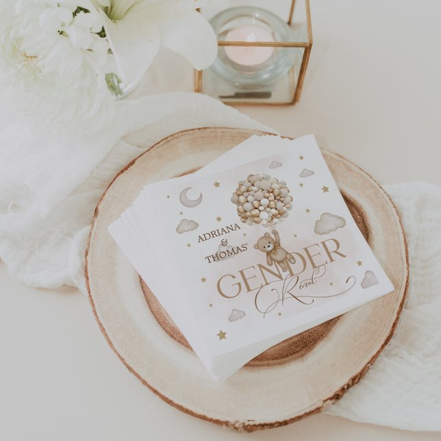 Serviette En Papier Révélation du genre d'ours (Créateur téléchargé)