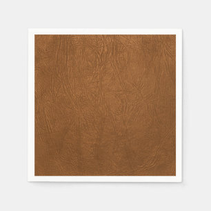 Serviette En Papier Revêtement Brown en cuir de vache