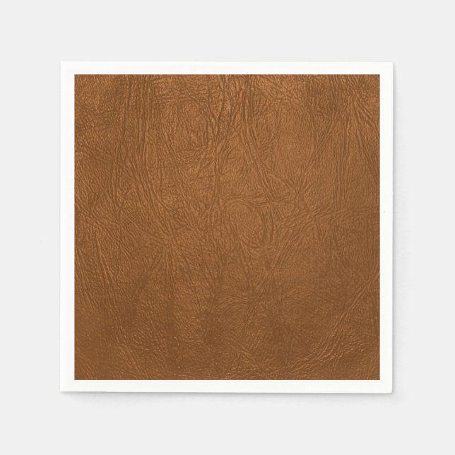 Serviette En Papier Revêtement Brown en cuir de vache (Devant)
