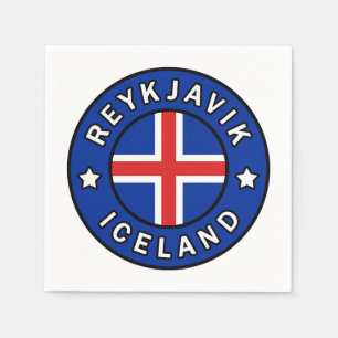 Serviette En Papier Reykjavik Islande