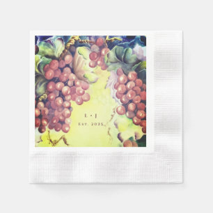 Serviette En Papier Rich toscan Rich Rouge Raisins Cocktail serviettes