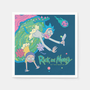 Serviette En Papier RICK ET MORTY™   Décrochage du portail infecté