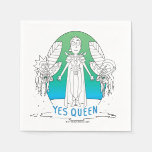 Serviette En Papier RICK ET MORTY™   Oui Reine