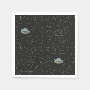 Serviette En Papier RICK ET MORTY™ Rick Constellation Pattern