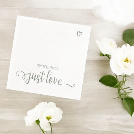 Serviette En Papier Rien De fantaisie Juste Amour Minimaliste Mariage