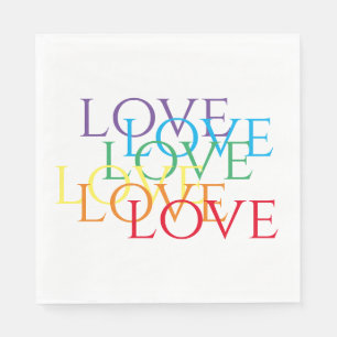Serviette En Papier RINBOW LOVE Standard Luncheon Papier serviettes