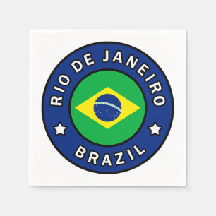 Serviette En Papier Rio de Janeiro Brésil