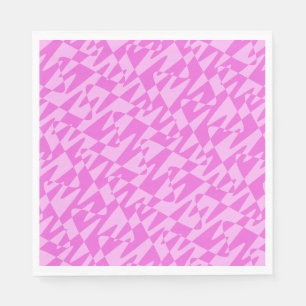 Serviette En Papier ripple rétroonde - duo rose :