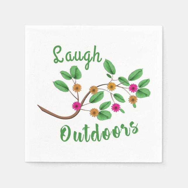 Serviette En Papier Rire à l'extérieur (Devant)