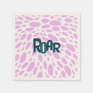 Serviette En Papier Roarsome 2e Filles fête d'anniversaire Papier Napk