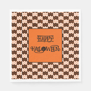 Serviette En Papier ROBE DE CONTRÔLE DE L'ORANGE NOIR Napkins II