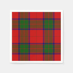 Serviette En Papier Robertson tartson rouge vert plaid