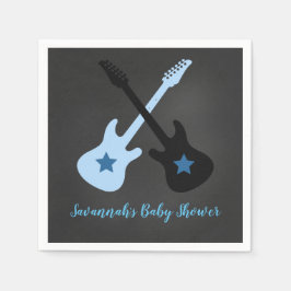 Serviette En Papier Rock a Bye Rockstar Rock Star Napkins