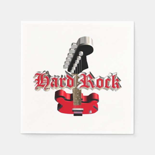 Serviette En Papier Rock dur (Devant)