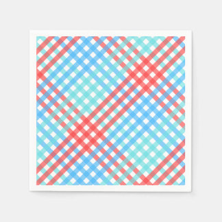 Serviette En Papier Rocket Pop, Petit Plaid
