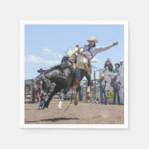 rodéo cowboy western print napkin