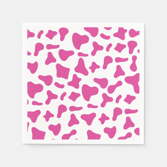Serviette En Papier Rodeo Pink Cow Imprimer Occident Anniversaire (Devant)