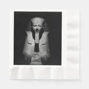 Serviette En Papier Roi pharaon noir et blanc