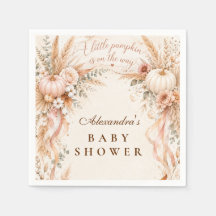 Romantic Boho Little Pumpkin Baby Shower