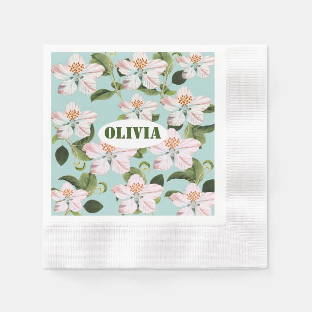 Serviette En Papier Romantic cherry blossom  (Devant)