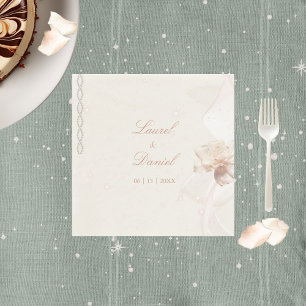 Serviette En Papier Romantic Rose