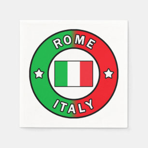 Serviette En Papier Rome Italie