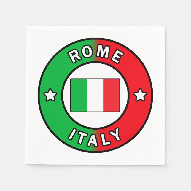 Serviette En Papier Rome Italie (Devant)