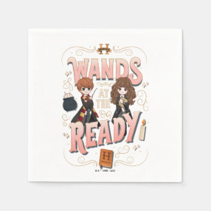 Serviette En Papier Ron & Hermione Wands au Ready