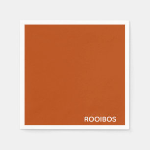 Serviette En Papier Rooibos rouge brun nom de couleur