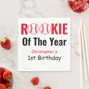 Serviette En Papier Rookie Baseball 1er anniversaire