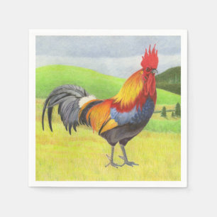 Serviette En Papier Rooster