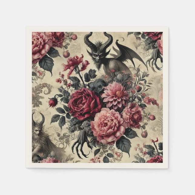 Serviette En Papier 🔥 Rose Crematory – Gothic Victorian (Devant)