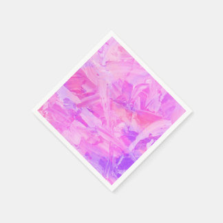 Serviette En Papier rose et violet