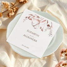 Rose Gold Foil Fleur sauvage Printemps mariage