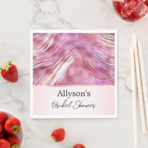 Serviette En Papier Rose Gold Glamour Rose Fille Rose 