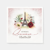 Rose Gold Sparkle Paris Quinceanera