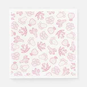 Serviette en papier rose pour l'enterrement de vie