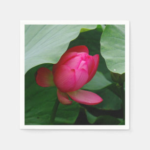 Serviette En Papier Rose profond Lily d'eau