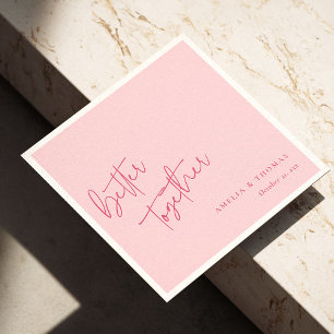 Serviette En Papier Rose Romantique: Meilleurs Ensemble Personnalisés